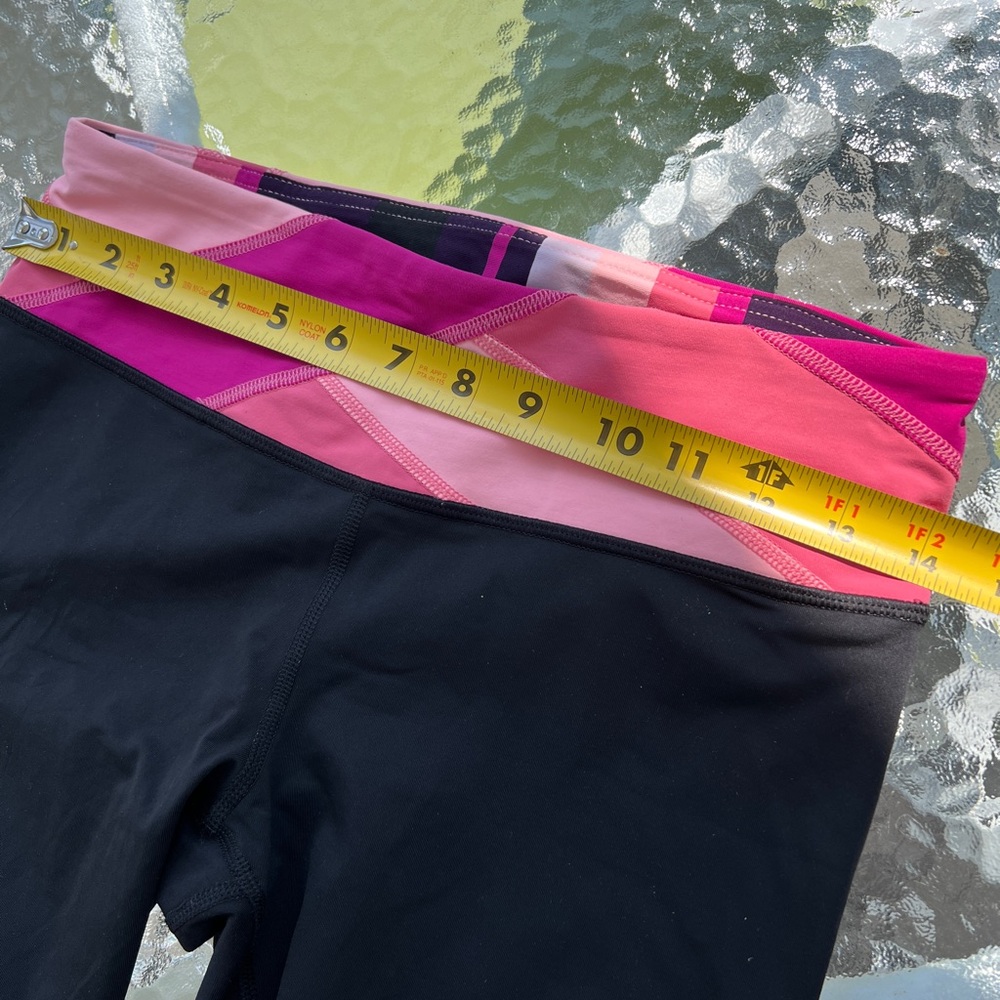 Women’s Lululemon Run: Sun Sprinter Crop Leggings Pink/Purple Size 6 - Picture 5 of 7